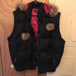 Black winter vest